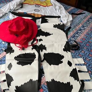 Toy Story Costume with shirt, chaps, hat, and braid